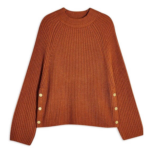 Topshop Sweaters - Topshop knitted popper side sweater (M/US 8-10)